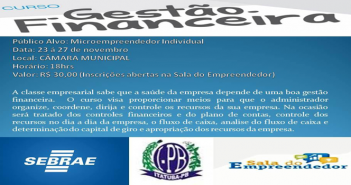 Sala do Empreendedor: Curso Gestão Financeira